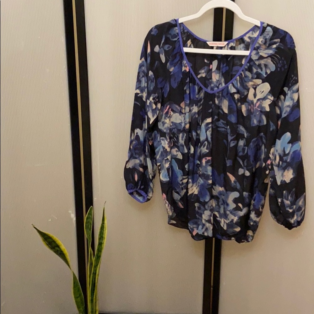 Rebecca Taylor | Floral Silk Blouse